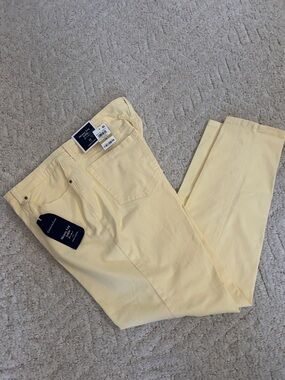 Charter Club Pale Yellow Skinny Jeans